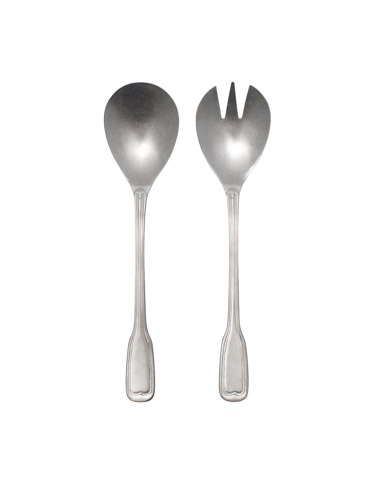 Anais Salad Servers Vintage Silver Set of 2