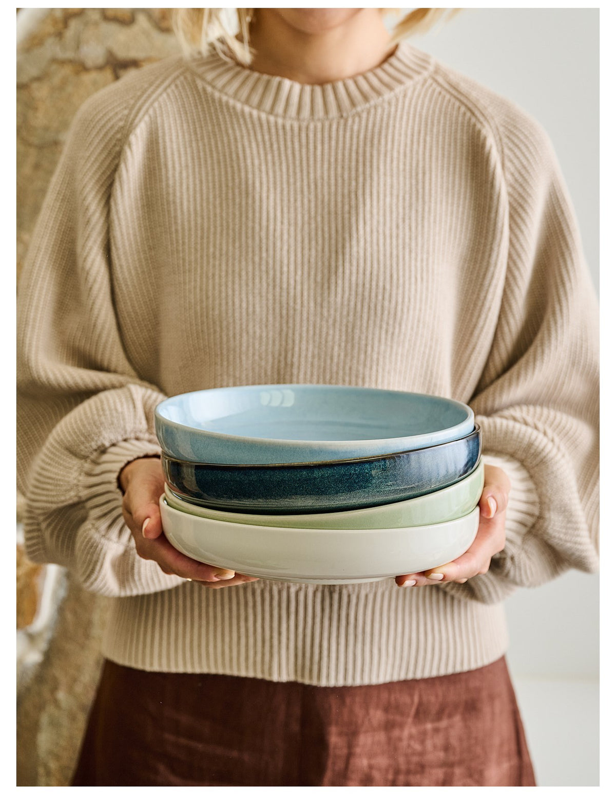 Element Set of 4 Dinner Bowls 22cm Assorted