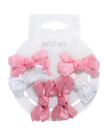 Mini Bow Pack Of 6 in Multi