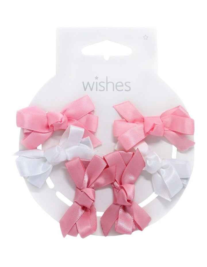 Mini Bow Pack Of 6 in Multi