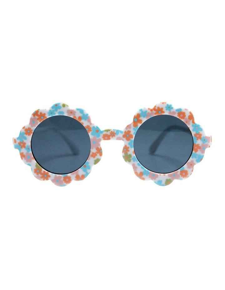 Baby Bow Headband & Floral Sunglasses Set