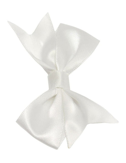 Bow Hair Clip Pack Of 2 in White