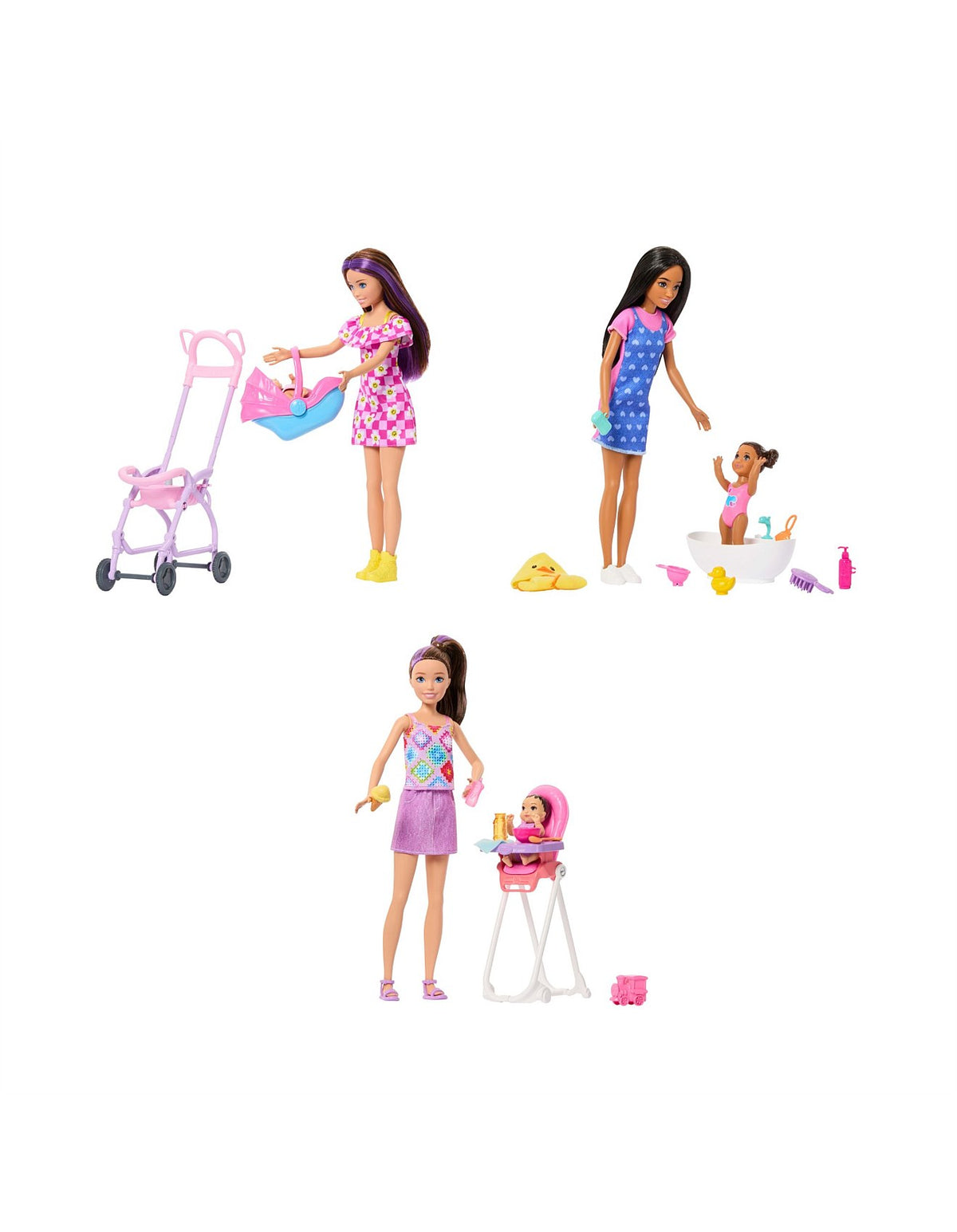 BARBIE FAMILY & FRIENDS ASSORTED DOLL & PLAYSET