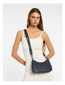Look Both Ways Shoulder Bag in Midnight Blue