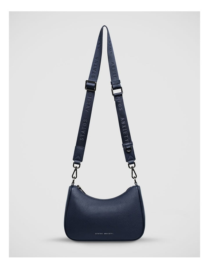 Look Both Ways Shoulder Bag in Midnight Blue
