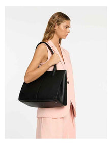 Without Warning Tote Bag INin Black