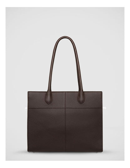 Without Warning Tote Bag in Cocoa