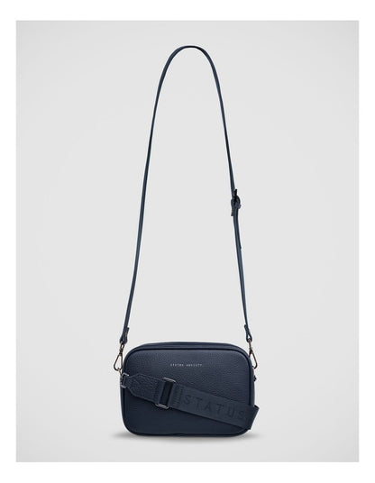 Plunder Crossbody Bag with Dual Straps in Midnight Blue