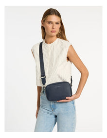 Plunder Crossbody Bag with Dual Straps in Midnight Blue