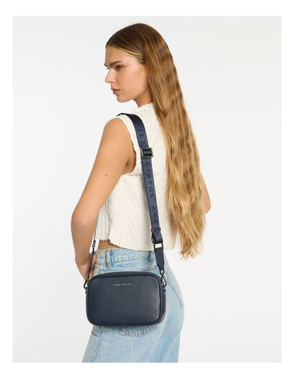 Plunder Crossbody Bag with Dual Straps in Midnight Blue