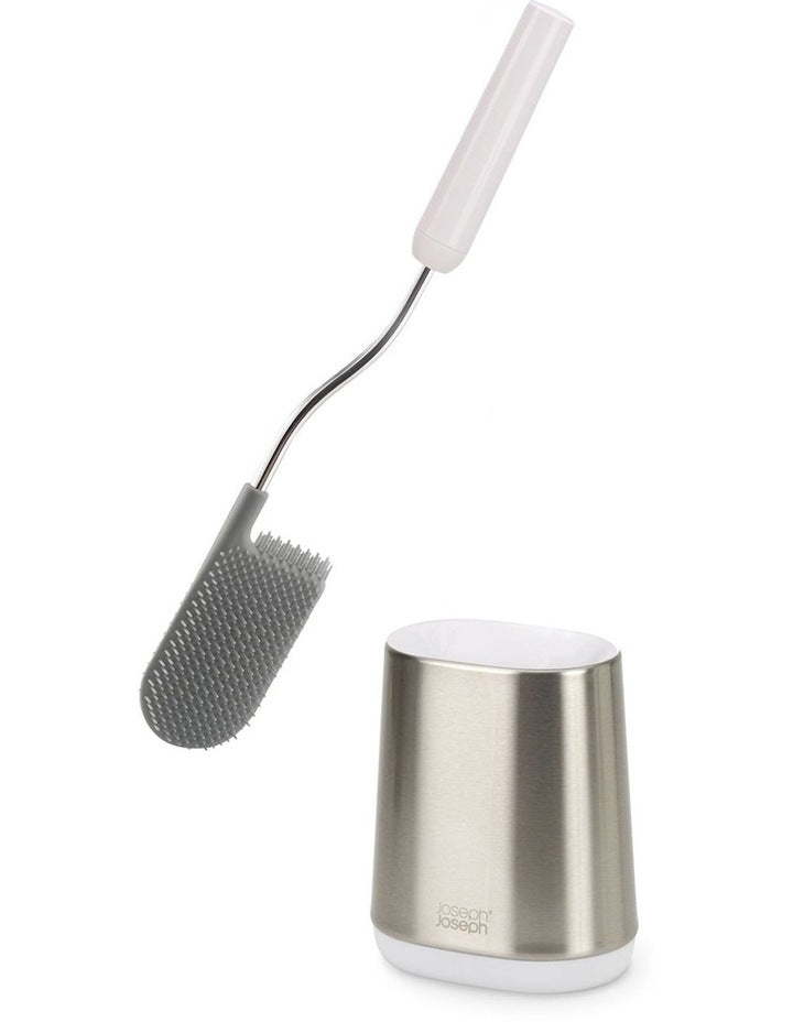 Flex Lite Steel Toilet Brush in White