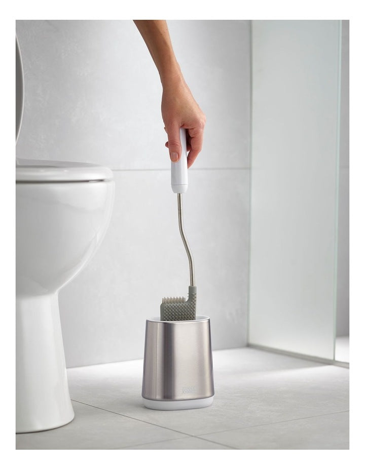 Flex Lite Steel Toilet Brush in White