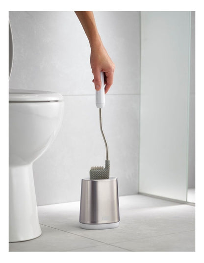 Flex Lite Steel Toilet Brush in White