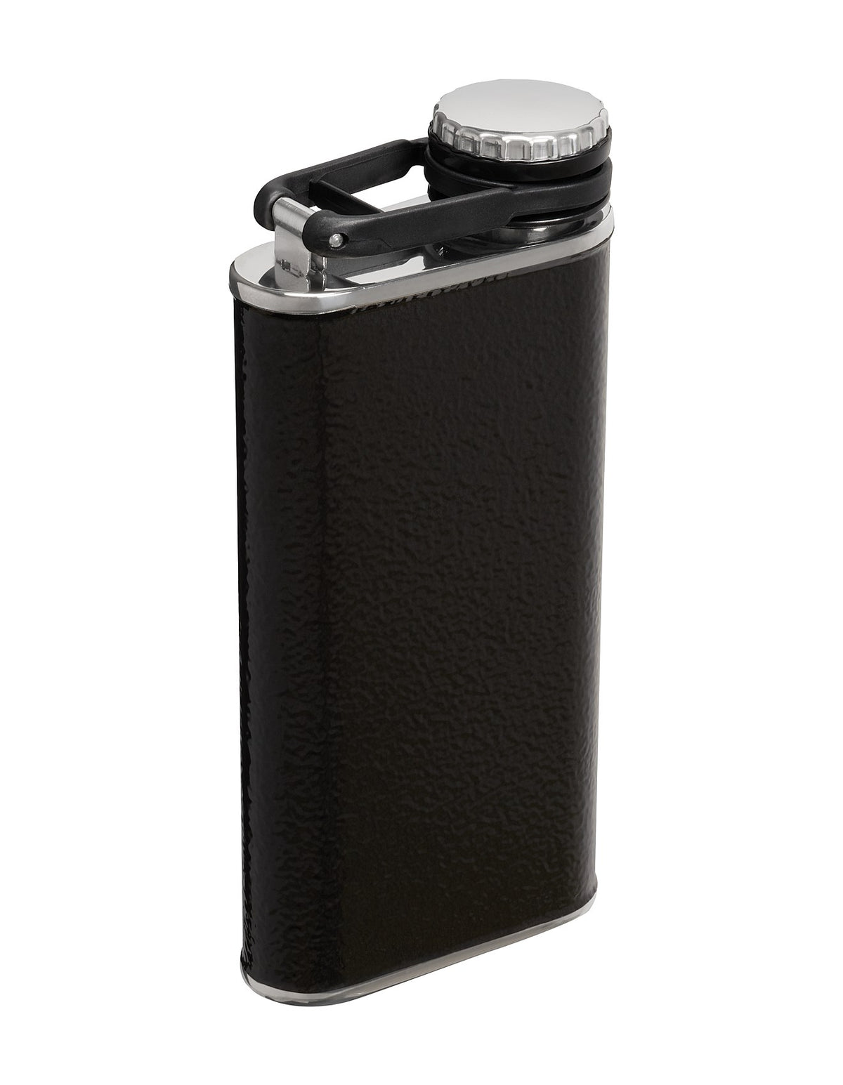 EASY FILL FLASK 8OZ HAMMERTONE BLACK