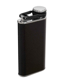 EASY FILL FLASK 8OZ HAMMERTONE BLACK