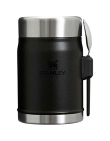 LEGENDARY CLASSIC FOOD JAR & SPORK SET 14OZ BLACK