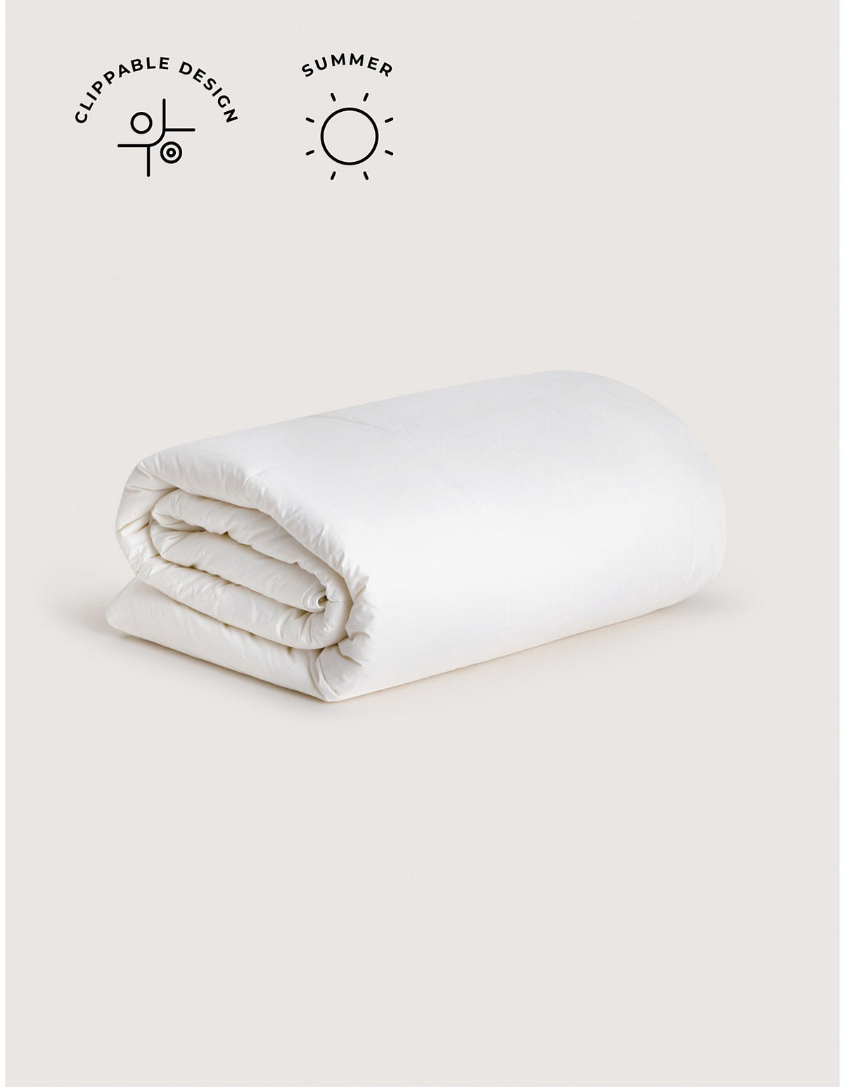 AUSTRALIAN WOOL WASHABLE DOUBLE LIGHT QUILT IN PURE WHITE