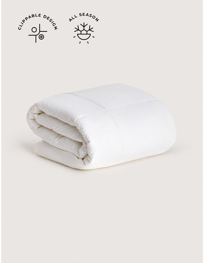 AUSTRALIAN WOOL WASHABLE SK MEDIUM QUILT IN PURE WHITE