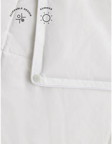 COOL & COTTON QUEEN LIGHT QUILT IN PURE WHITE