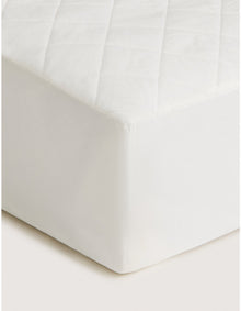 COOL & COTTON WATERPROOF PILLOW PROTECTOR IN PURE WHITE