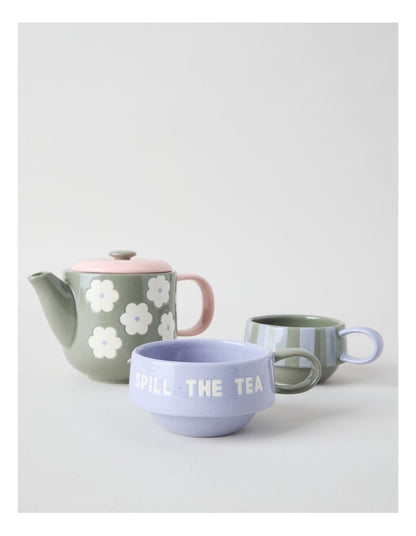 Cosy Collection Tea Set for Two in Assorted Colours