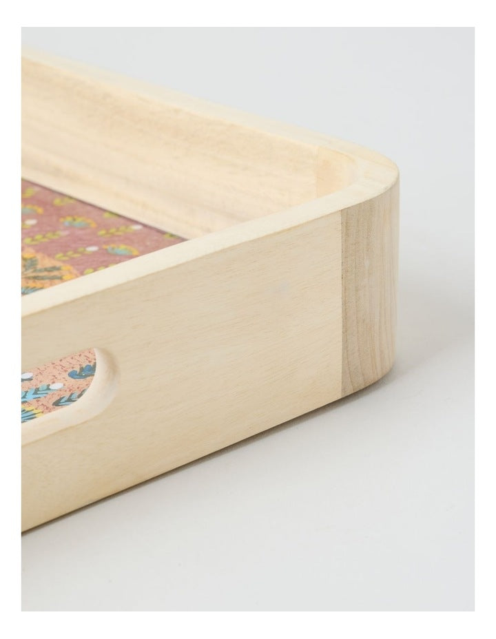 Artists of Ampilatwatja x Art Series My Country Rectangle Sercing Tray by Latoya Ngwarraye Petrick