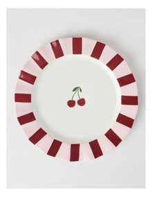 Cherry Coded Round Striped Platter