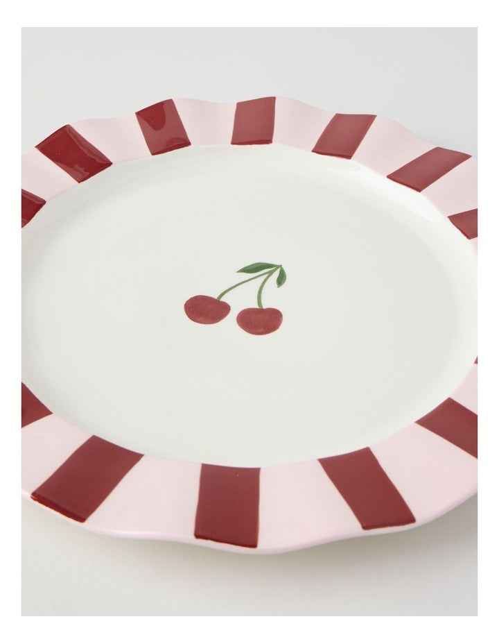 Cherry Coded Round Striped Platter