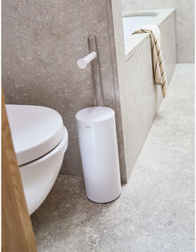 EasyStore Gloss White Concealed Toilet Roll Holder