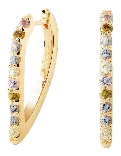 Gloss Hoop Earrings in Multicolour