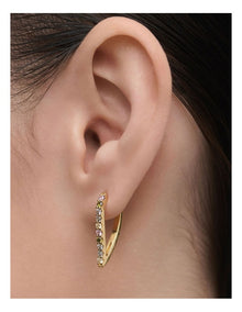 Gloss Hoop Earrings in Multicolour