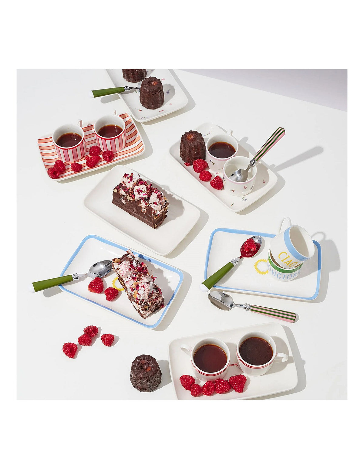 The Morning After 20cm x 12.5cm Espresso Cups Tray Set of 2