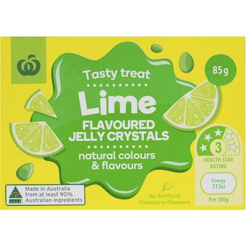 Woolworths Jelly Lime 85g