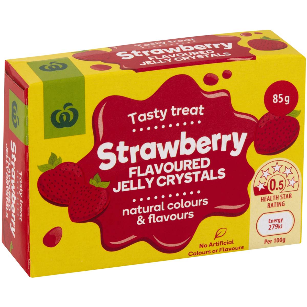 Woolworths Jelly Strawberry 85g