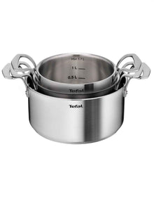 SPACE+ EXTREME INDUCTION STAINLESS STEEL POT SET OF 5