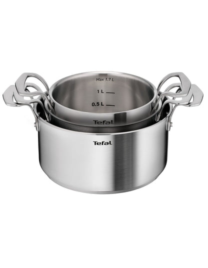 SPACE+ EXTREME INDUCTION STAINLESS STEEL POT SET OF 5