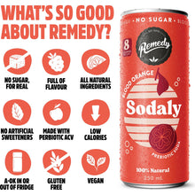 Remedy Sodaly Blood Orange 4 x 250ml