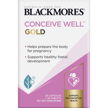 Blackmores Conceive Well Gold Preconception Vitamin 56 Pack