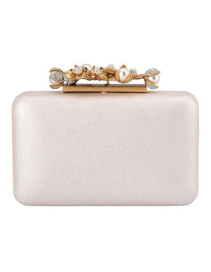 Gabriel Clutch Bag in White