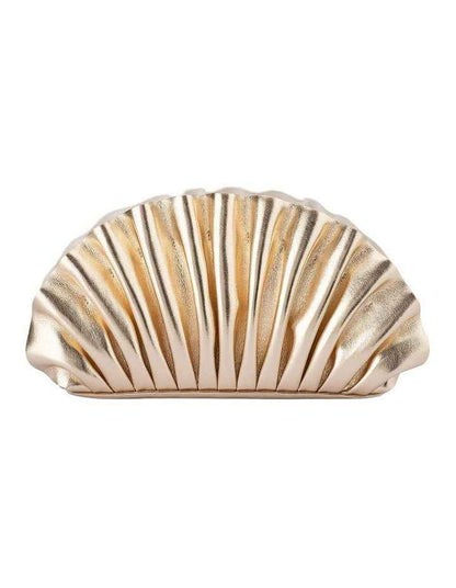 Hollie Clutch Bag in Gold