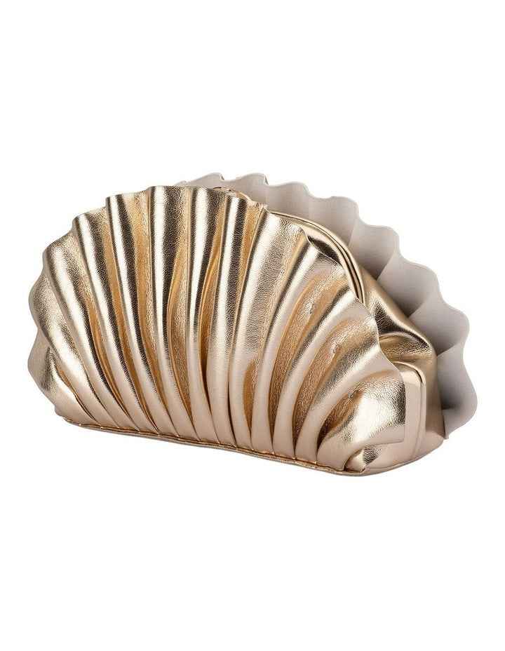 Hollie Clutch Bag in Gold