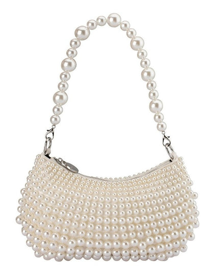 Pia Pearl Shoulder Bag in White