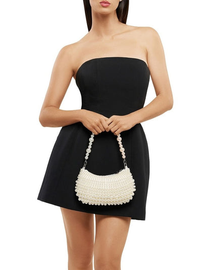 Pia Pearl Shoulder Bag in White