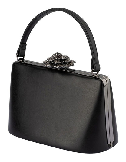 Grace Clutch Bag in Black
