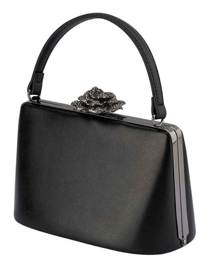 Grace Clutch Bag in Black