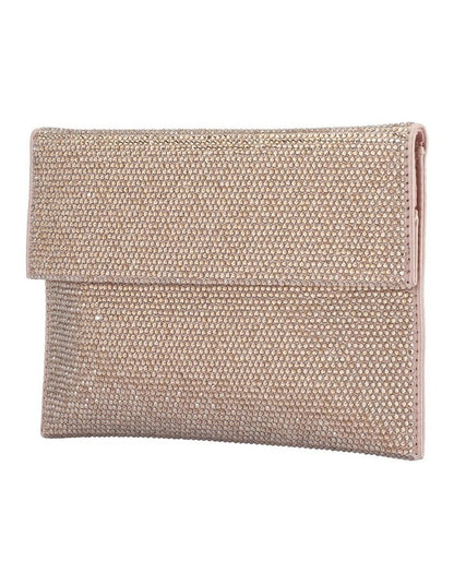 Cara Clutch Bag in Gold
