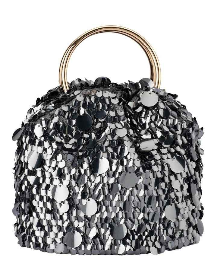Vera Clutch Bag in Gunmetal