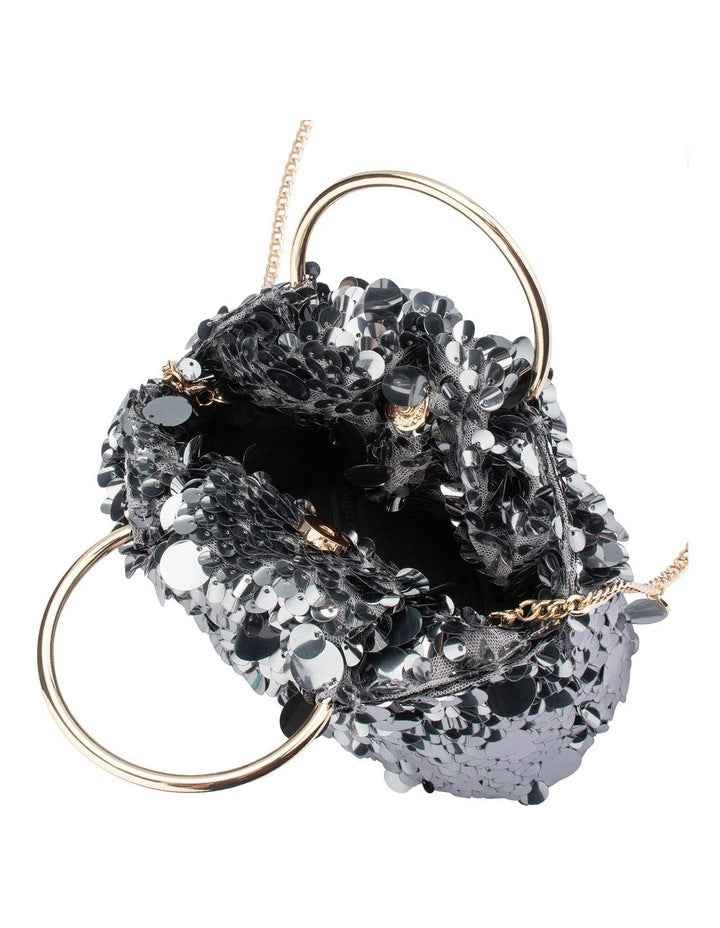 Vera Clutch Bag in Gunmetal