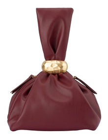 Lenni Pouch Bag Clutch Bag in Burgundy