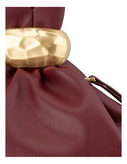 Lenni Pouch Bag Clutch Bag in Burgundy